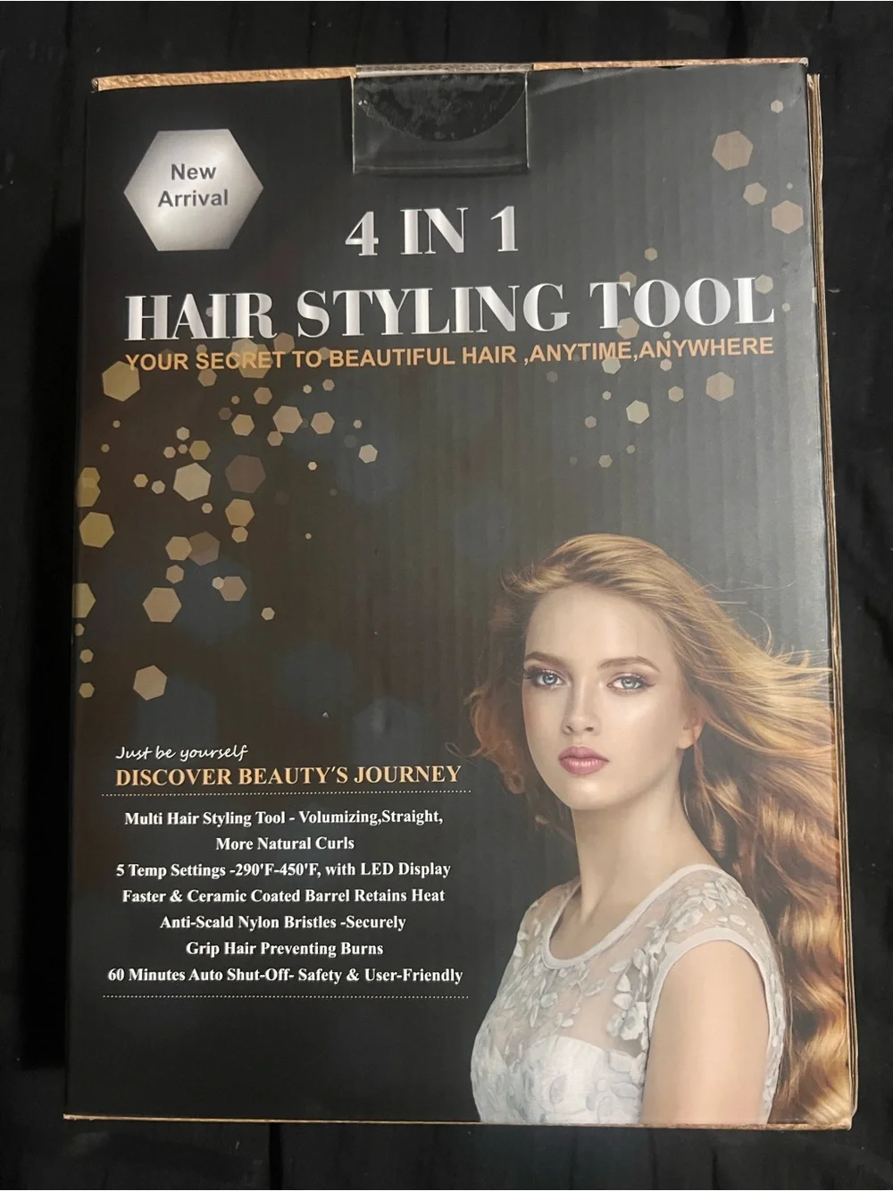 4-in-1 Hair Styling Tool - Gold Brown
